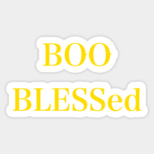 Booblessed Sticker